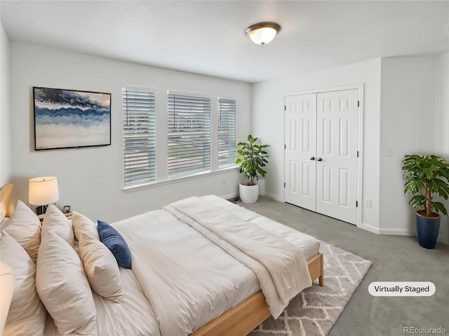 23559 Branston Ln, Parker, CO 80138 - carpeted bedroom featuring baseboards and a closet