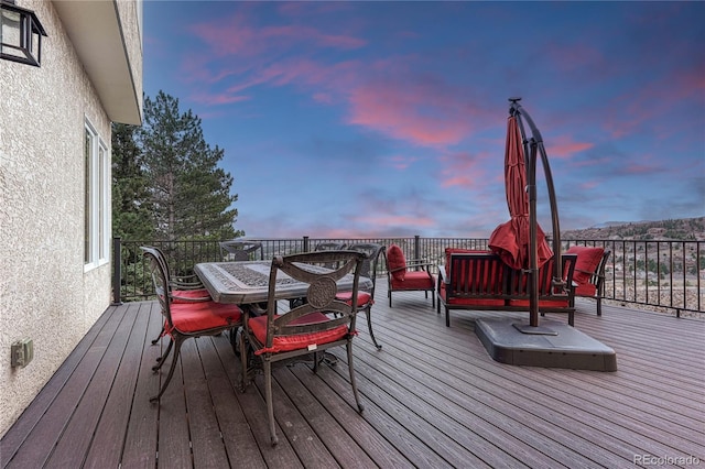 3035 Blodgett Dr, Colorado Springs, CO 80919 - deck featuring outdoor dining space