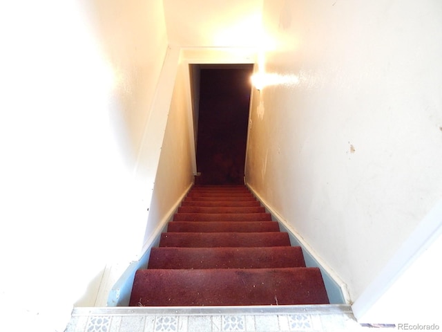 view of stairs