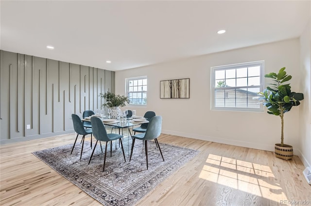5720 E Caley Ave, Centennial, CO 80111 - dining space with wood finished floors and recessed lighting