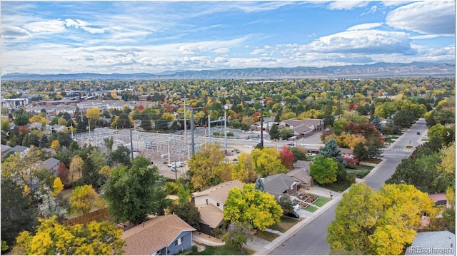 5720 E Caley Ave, Centennial, CO 80111 - aerial perspective of suburban area with a mountain backdrop