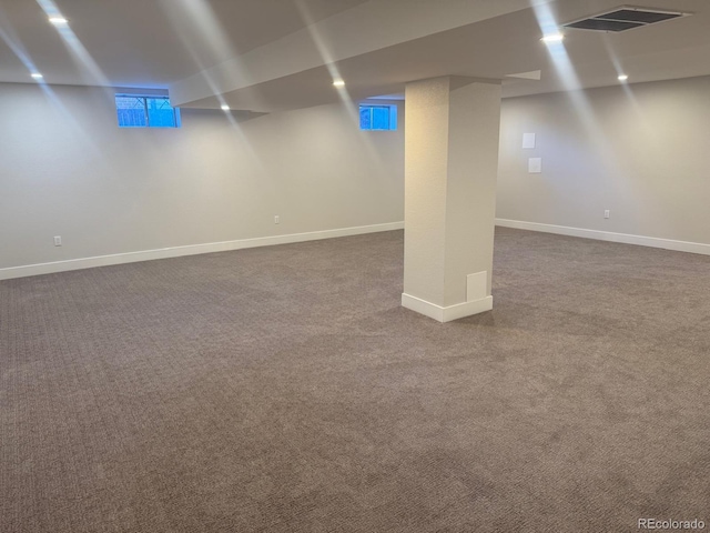 5720 E Caley Ave, Centennial, CO 80111 - finished below grade area with carpet floors and baseboards