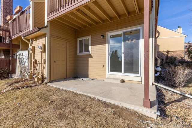 exterior space with a patio area