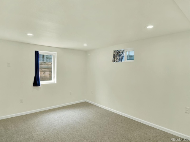 6943 Ingalls St, Arvada, CO 80003 - spare room with recessed lighting, baseboards, and carpet