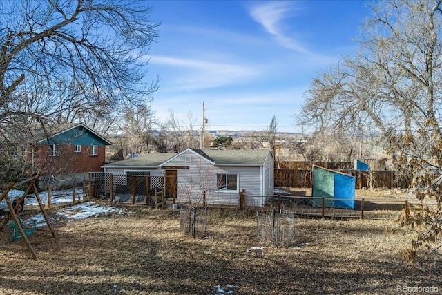 view of rear view of property