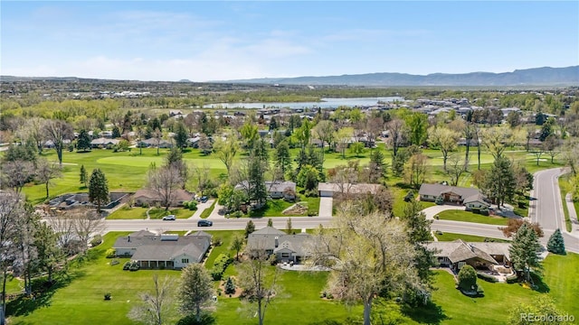 21 Fairway Ln, Littleton, CO 80123 - aerial view of residential area featuring a water and mountain view and a golf course