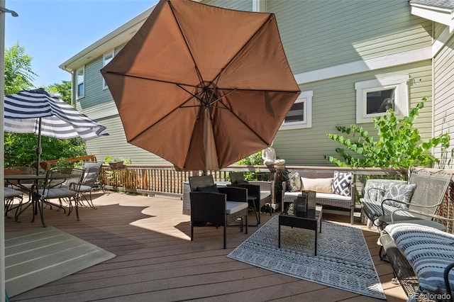 3670 Wolff St, Denver, CO 80212 - deck with outdoor lounge area and outdoor dining area