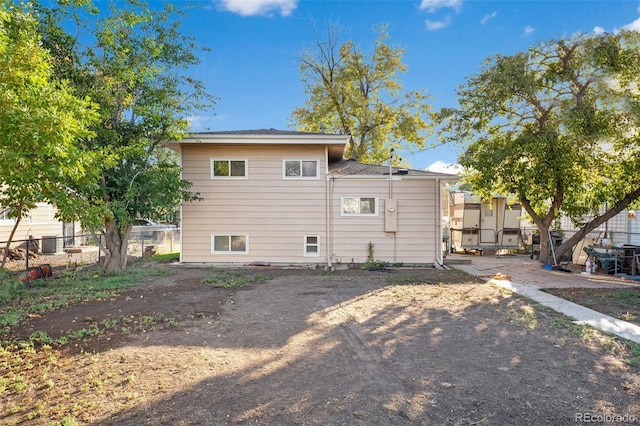 view of back of property