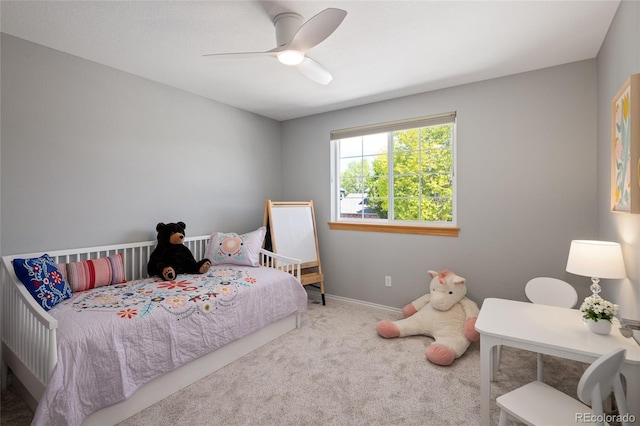 1996 Clipper Dr, Lafayette, CO 80026 - bedroom featuring carpet flooring, baseboards, and ceiling fan