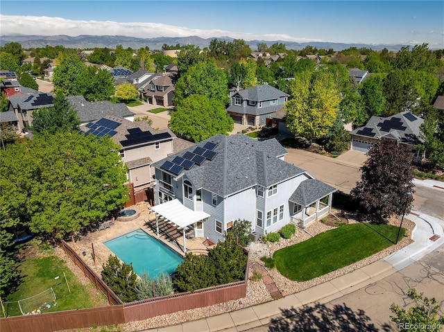 1996 Clipper Dr, Lafayette, CO 80026 - aerial view of residential area featuring a pool area