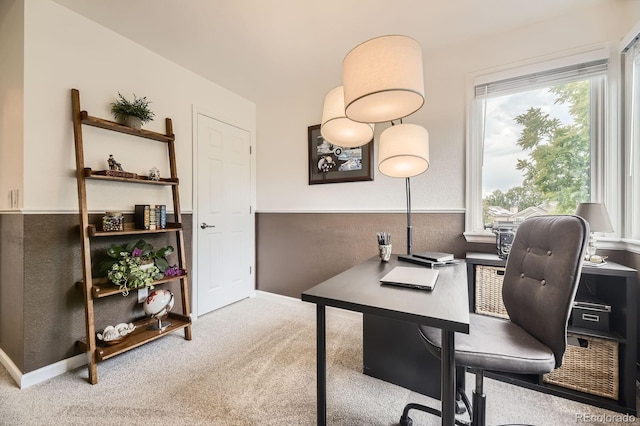 8657 Aberdeen Cir, Highlands Ranch, CO 80130 - office featuring carpet floors, healthy amount of natural light, and baseboards