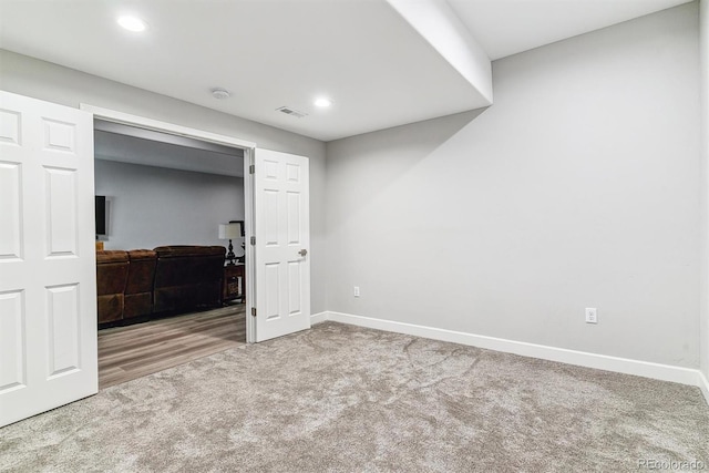 527 Antelope Dr E, Bennett, CO 80102 - unfurnished bedroom featuring carpet, baseboards, and recessed lighting