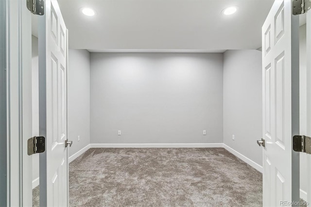 527 Antelope Dr E, Bennett, CO 80102 - carpeted empty room featuring baseboards and recessed lighting