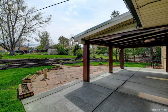 11310 W Center Ave, Lakewood, CO 80226 - view of patio / terrace featuring a ceiling fan