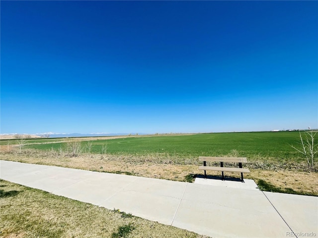 view of property's community with a rural view
