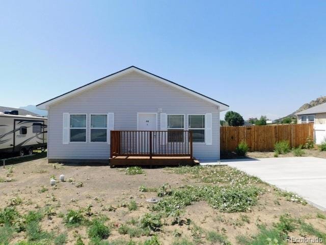 exterior space featuring a deck