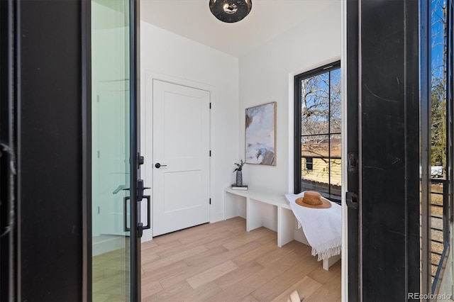 interior space featuring light hardwood / wood-style flooring