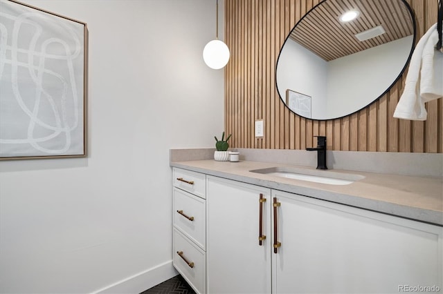 bathroom featuring vanity