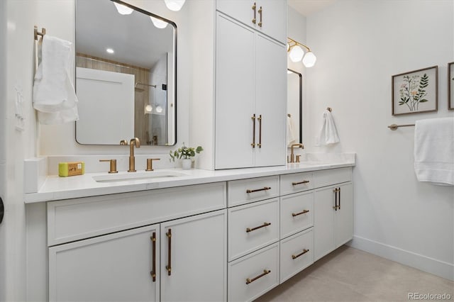 bathroom with vanity