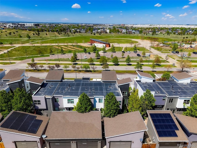 aerial view of residential area