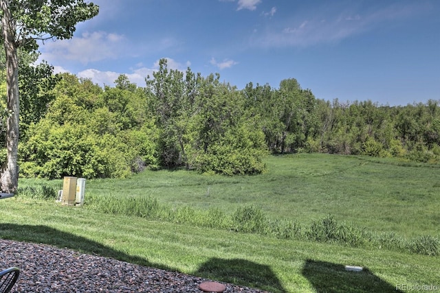 9771 W Cornell Pl, Lakewood, CO 80227 - view of green lawn with a view of trees
