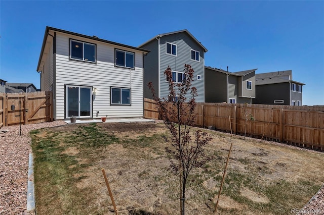 11051 Linley Way, Colorado Springs, CO 80908 - rear view of house with a fenced backyard