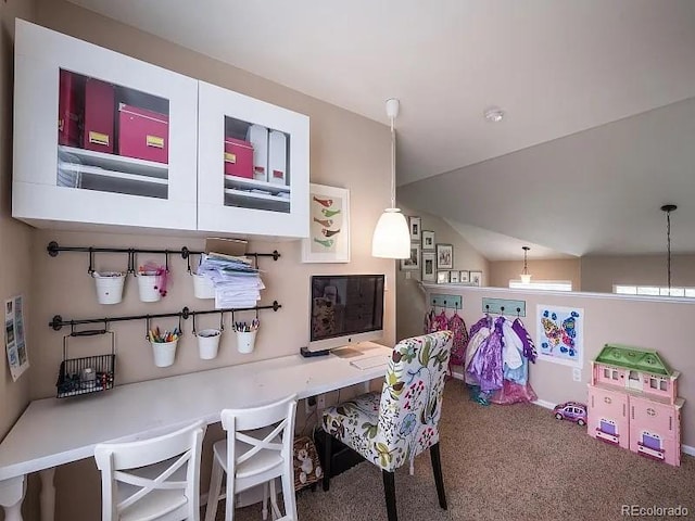 7053 Leopard Dr, Littleton, CO 80124 - office area featuring carpet flooring
