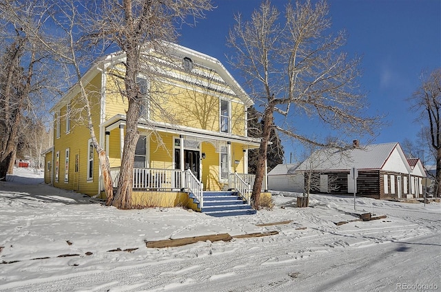 129 Lang St, Twin Lakes, CO 81251 - view of front of home with covered porch
