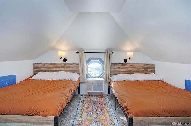 129 Lang St, Twin Lakes, CO 81251 - carpeted bedroom featuring lofted ceiling