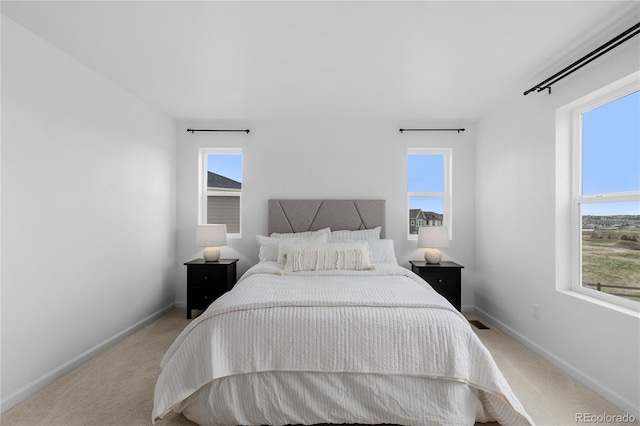 13446 Amber Sky St, Parker, CO 80134 - bedroom with light colored carpet, baseboards, and multiple windows