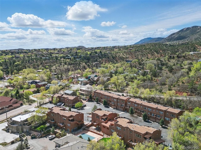bird's eye view of mountains