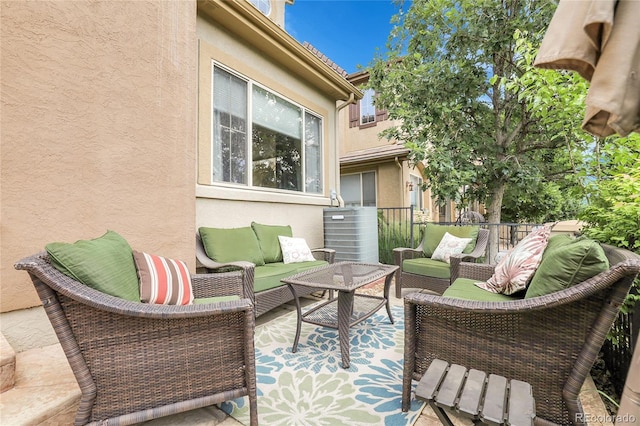 10152 Bluffmont Ln, Lone Tree, CO 80124 - view of patio with outdoor lounge area