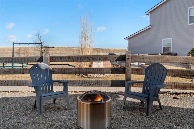 view of patio / terrace with fence