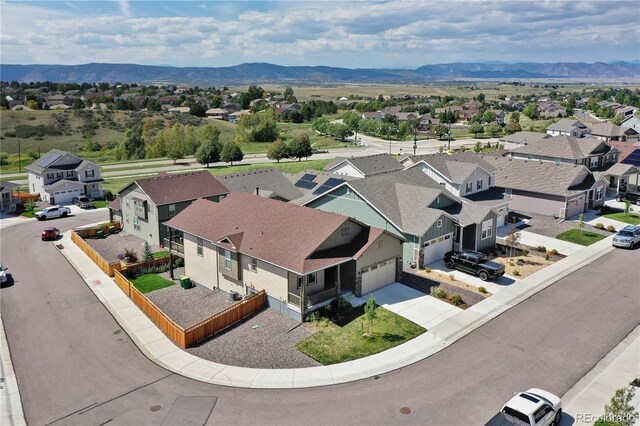 4090 Forever Cir, Castle Rock, CO 80109 - aerial view of residential area with a mountainous background