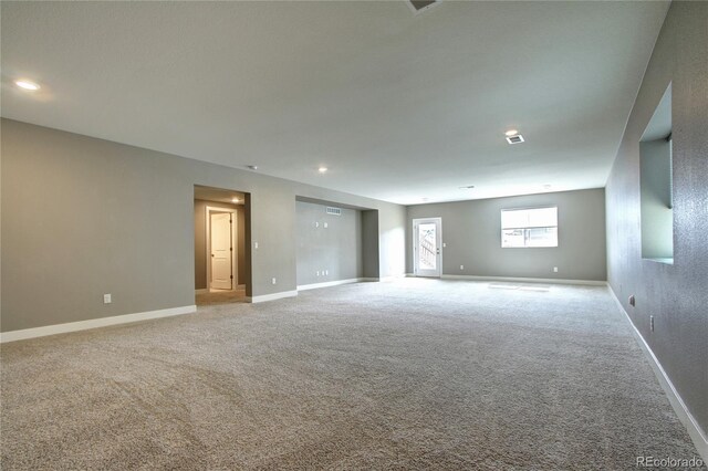 4090 Forever Cir, Castle Rock, CO 80109 - spare room with light colored carpet, baseboards, and recessed lighting