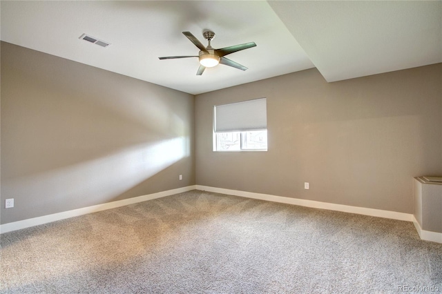 4090 Forever Cir, Castle Rock, CO 80109 - carpeted empty room featuring a ceiling fan and baseboards