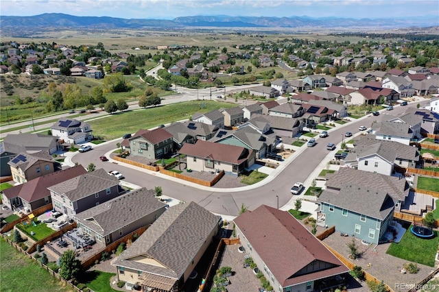 4090 Forever Cir, Castle Rock, CO 80109 - aerial perspective of suburban area featuring a mountainous background