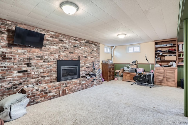 7005 S Ash Cir, Centennial, CO 80122 - office space featuring carpet and a fireplace