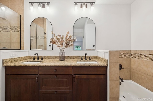 2945 E 26th Avenue Parkway, Denver, CO 80205 - full bath with a garden tub and double vanity