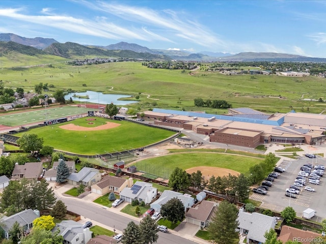 7379 S Gore Range Rd Unit 304, Littleton, CO 80127 - aerial view of a water and mountain view
