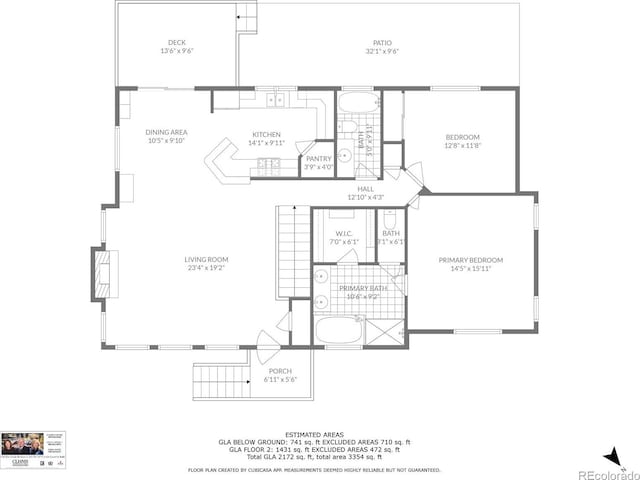 6752 S Columbine Rd, Evergreen, CO 80439 - view of home floor plan