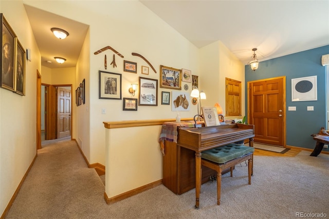 6752 S Columbine Rd, Evergreen, CO 80439 - foyer entrance featuring light colored carpet and baseboards