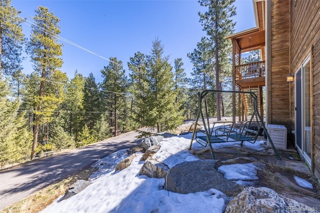 6752 S Columbine Rd, Evergreen, CO 80439 - view of yard featuring stairs
