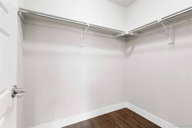 12714 E Dickenson Ave, Aurora, CO 80014 - walk in closet with dark wood-type flooring