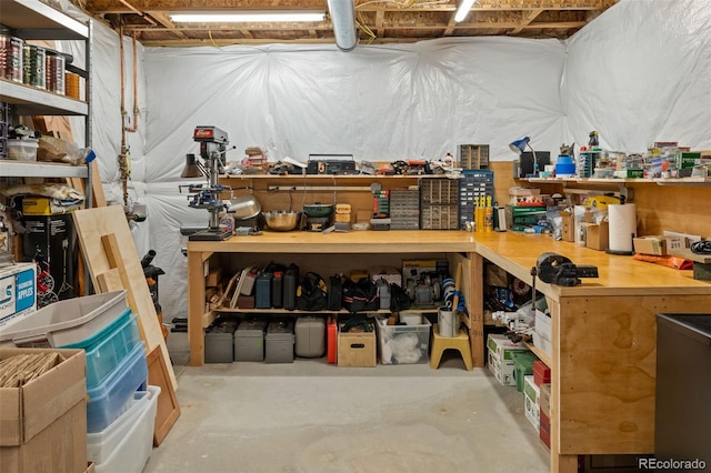 view of storage room