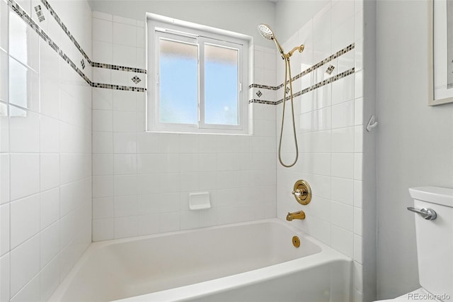 3608 S Newport Way, Denver, CO 80237 - bathroom featuring toilet and shower / washtub combination