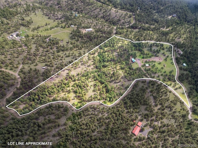 181 Sawmill Rd, Loveland, CO 80537 - aerial overview of property's location with property parcel outlined