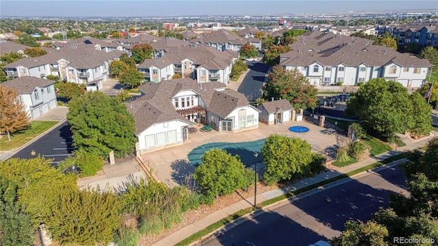 bird's eye view featuring a residential view