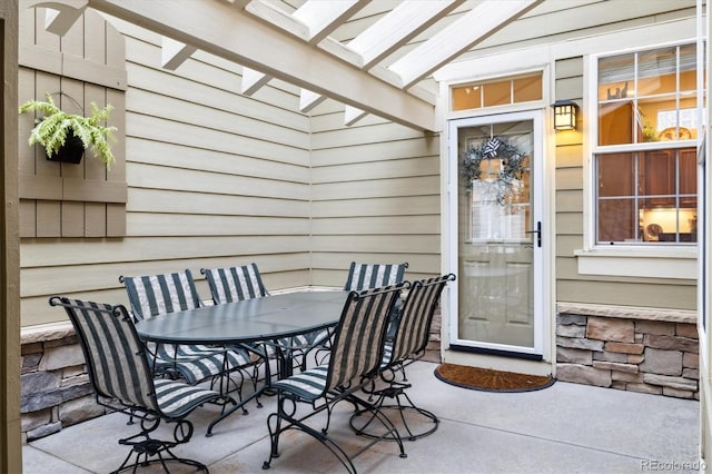 24422 E Frost Dr, Aurora, CO 80016 - view of patio / terrace featuring outdoor dining space