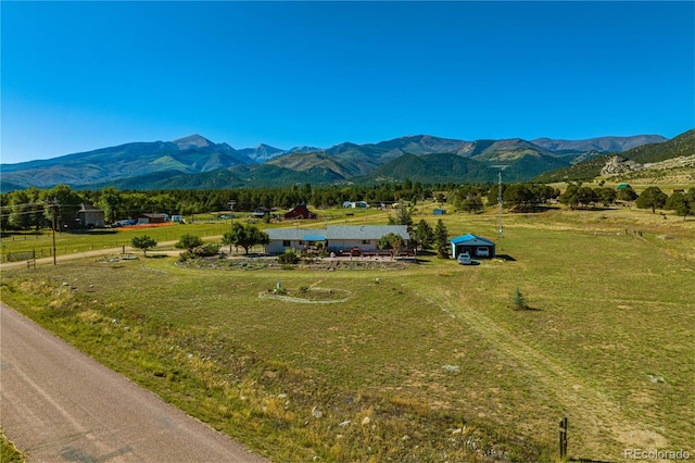 view of nearby features featuring a rural view and a mountain view